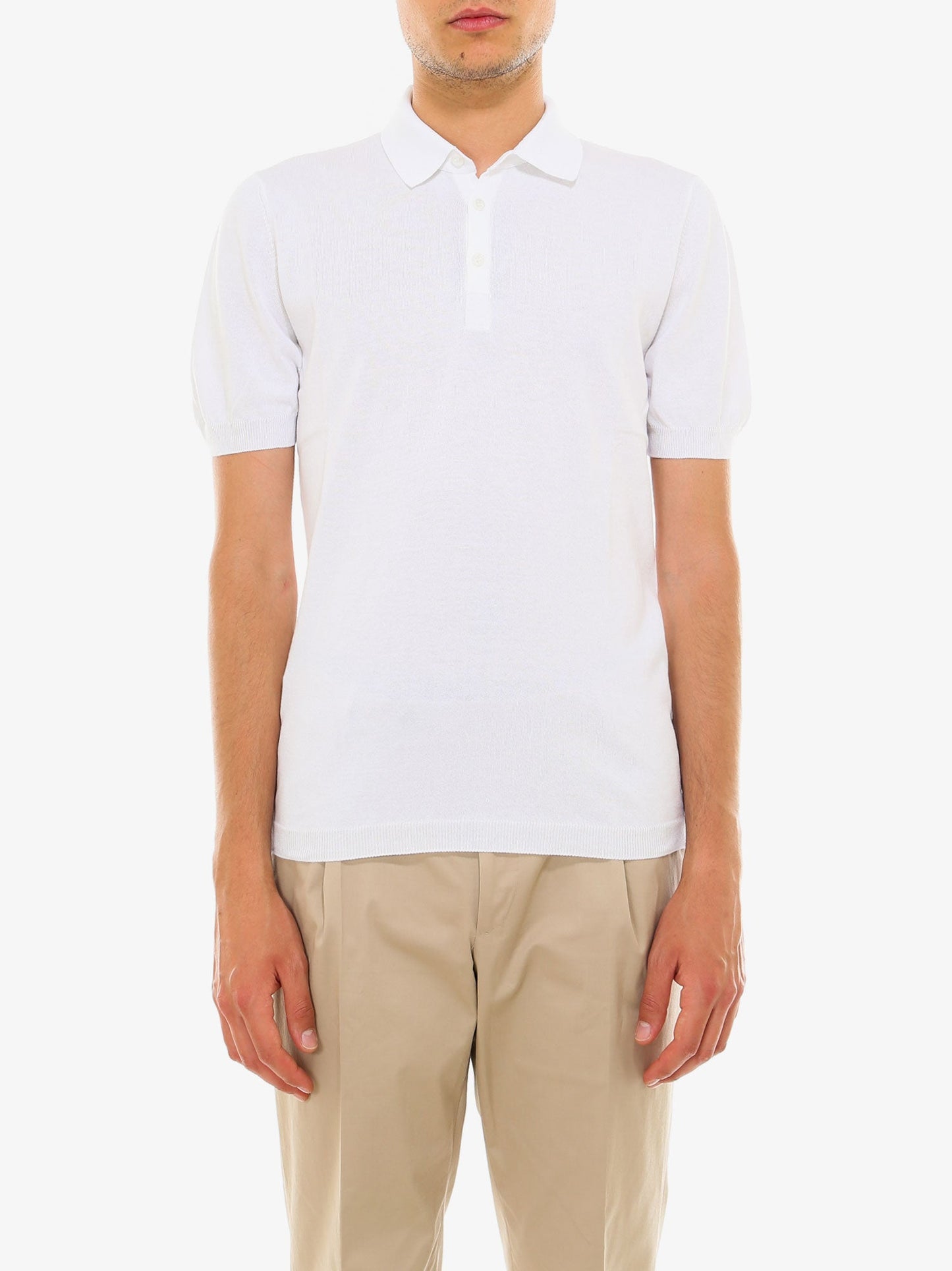 Regular fit cotton polo shirt