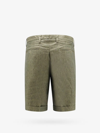 Linen bermuda shorts with logoed label thumbnail