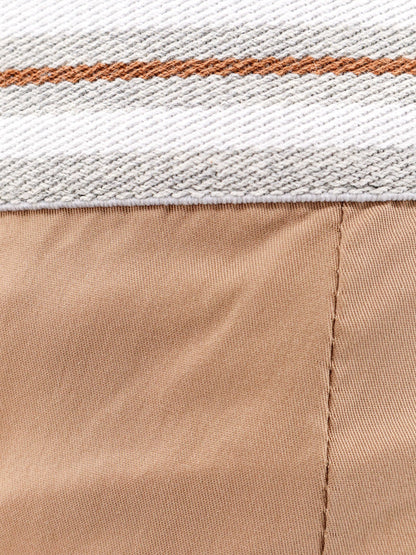 Cotton blend bermuda shorts with elastic waistband thumbnail