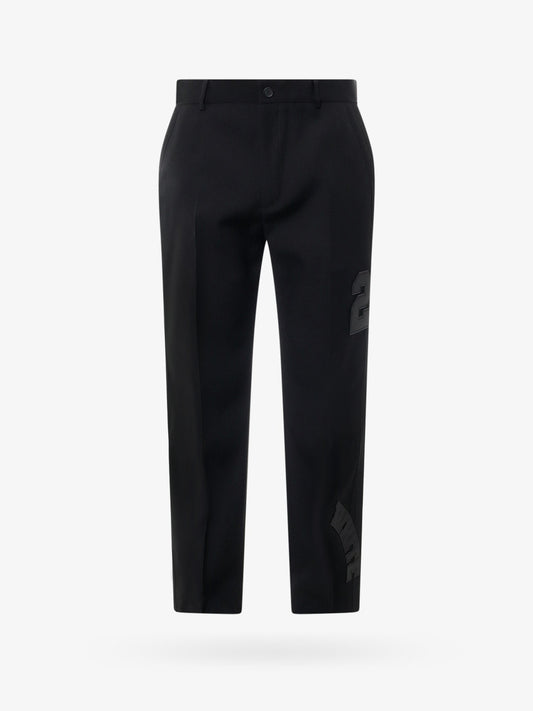 Wool trouser with 23 and white patches