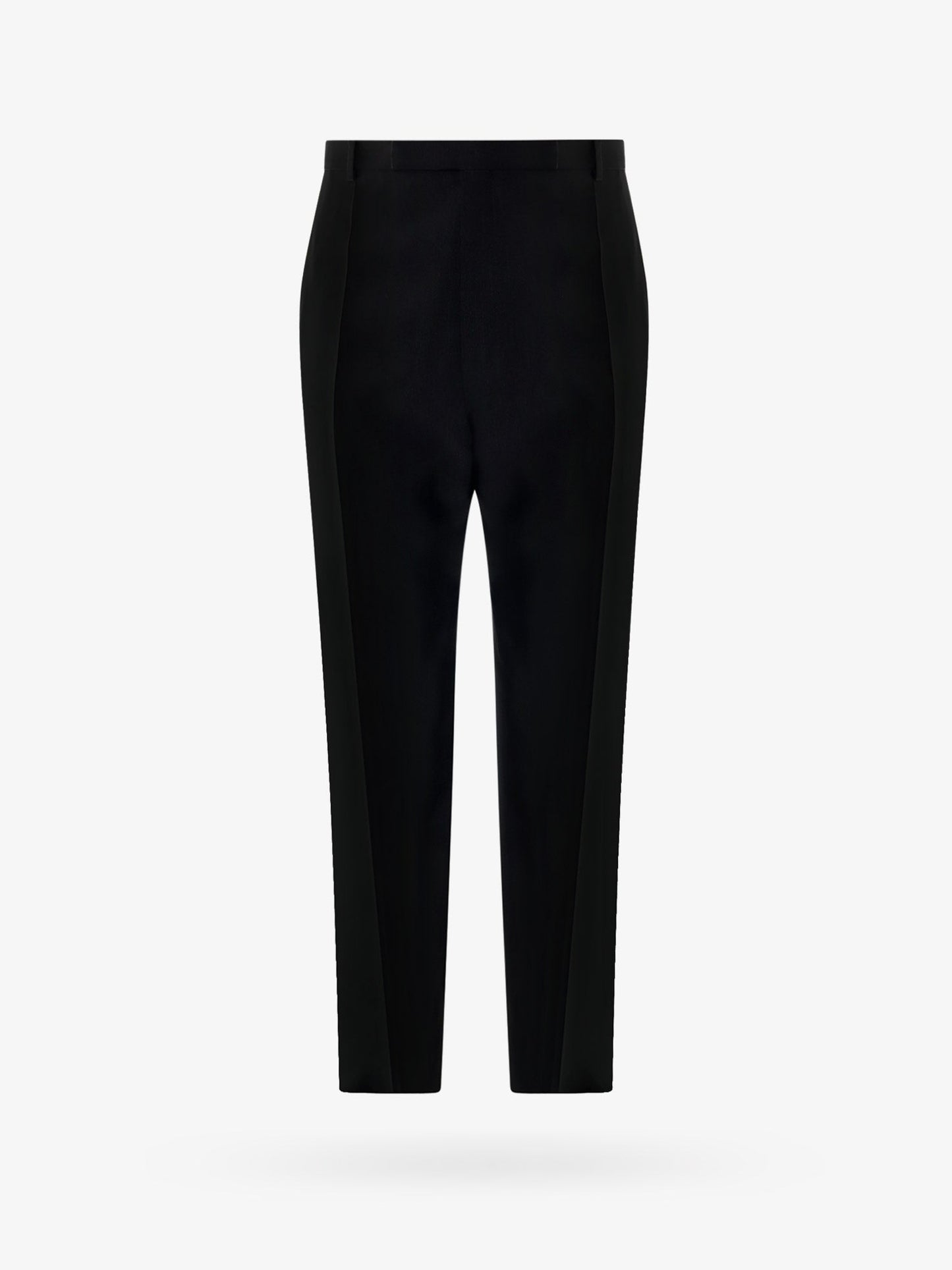 Wool blend trouser with frontal fold