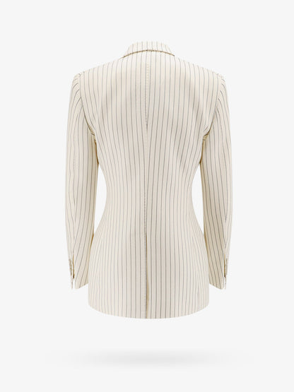 Double-breasted jacket with striped pattern thumbnail