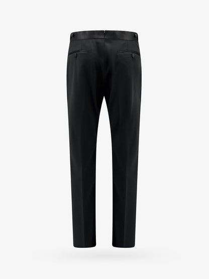 Pantalone in lana vergine con profili in satin thumbnail