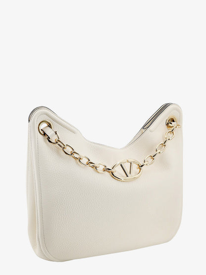 Leather shoulder bag with VLogo signature detail thumbnail