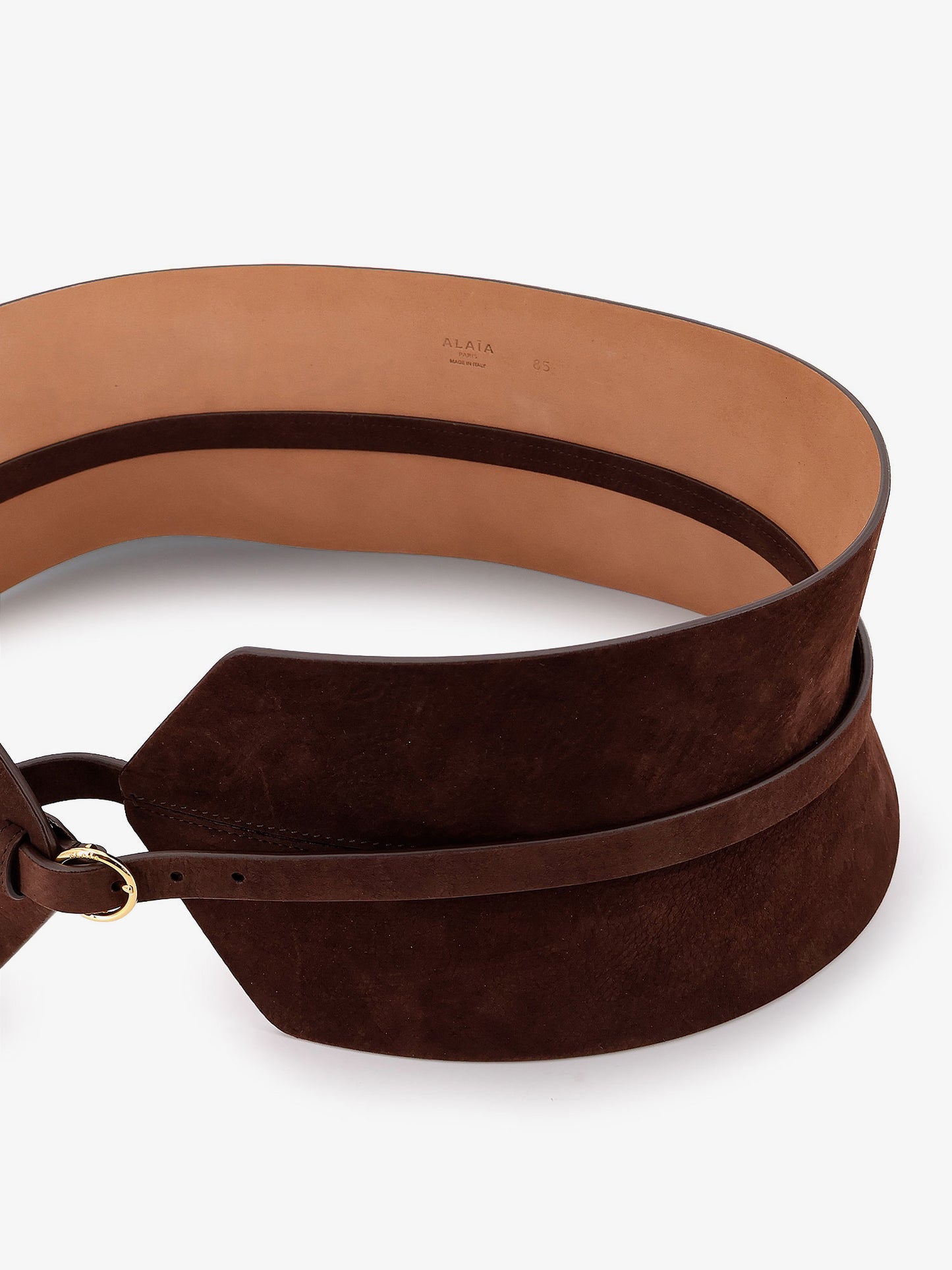 Bustier suede belt