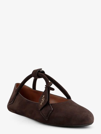 Le Teckel Suede Ballet Flats thumbnail