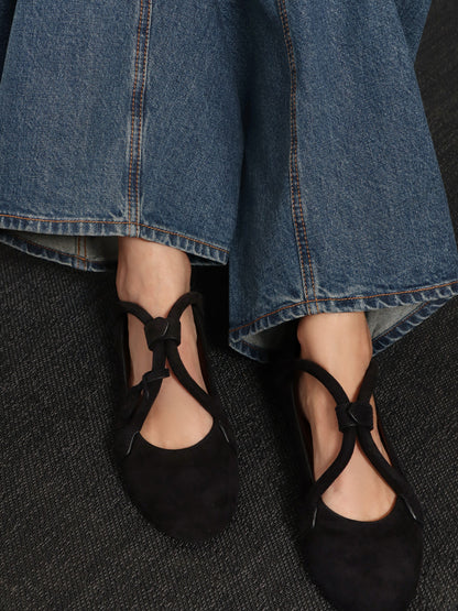 Le Teckel Suede Ballet Flats thumbnail