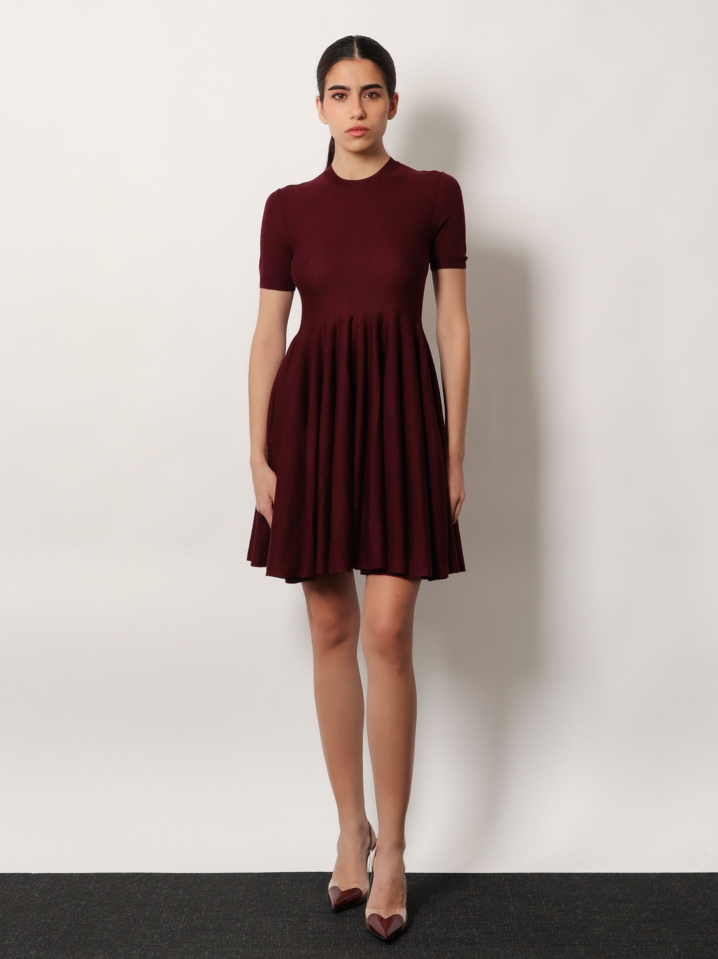 Skater virgin wool dress