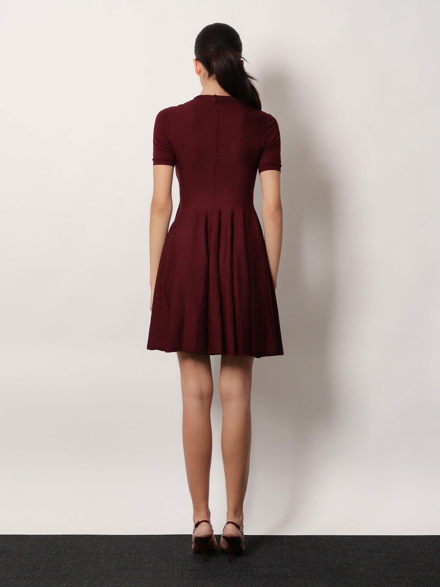 Skater virgin wool dress