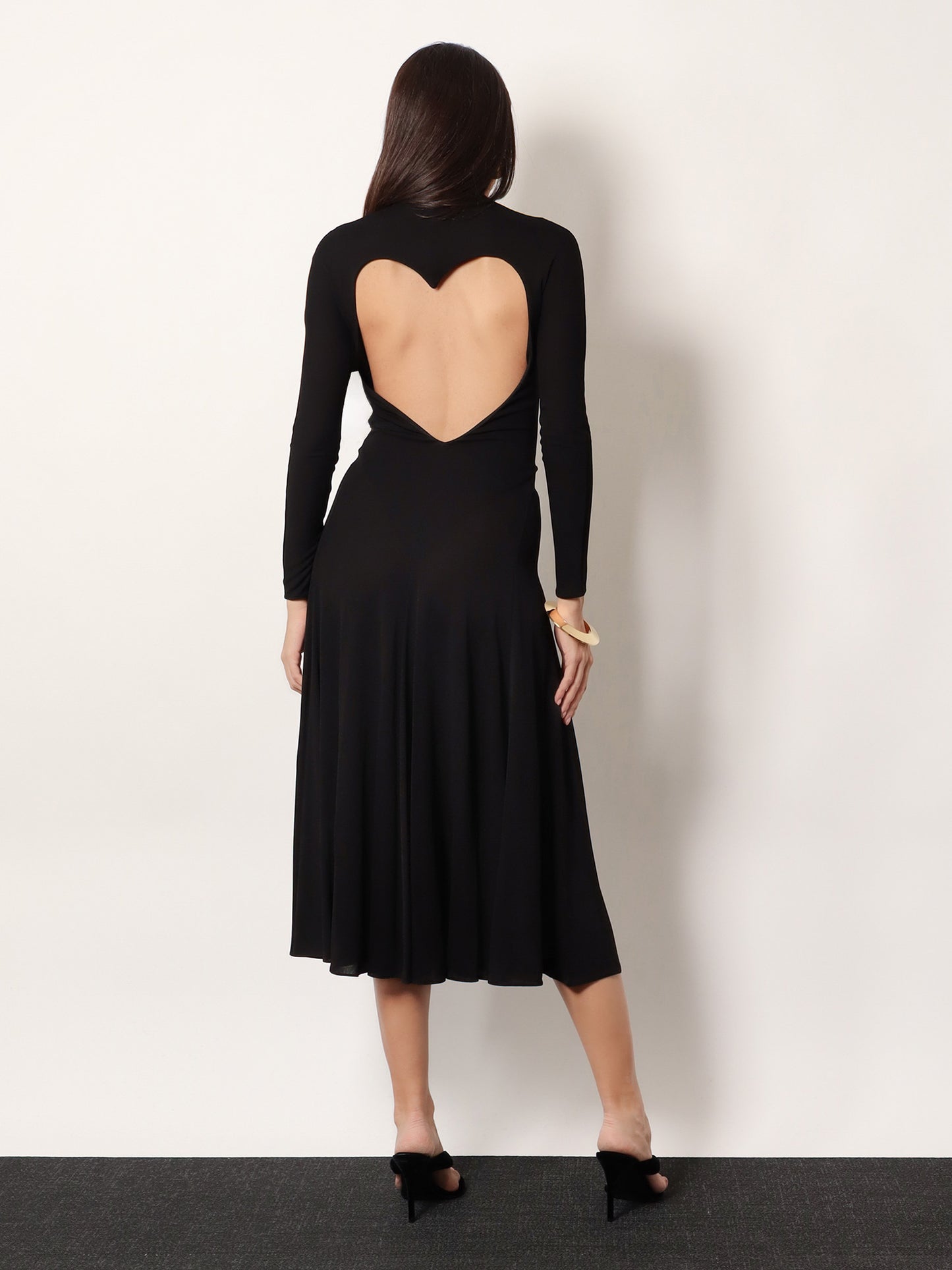 Viscose long Heart Dress