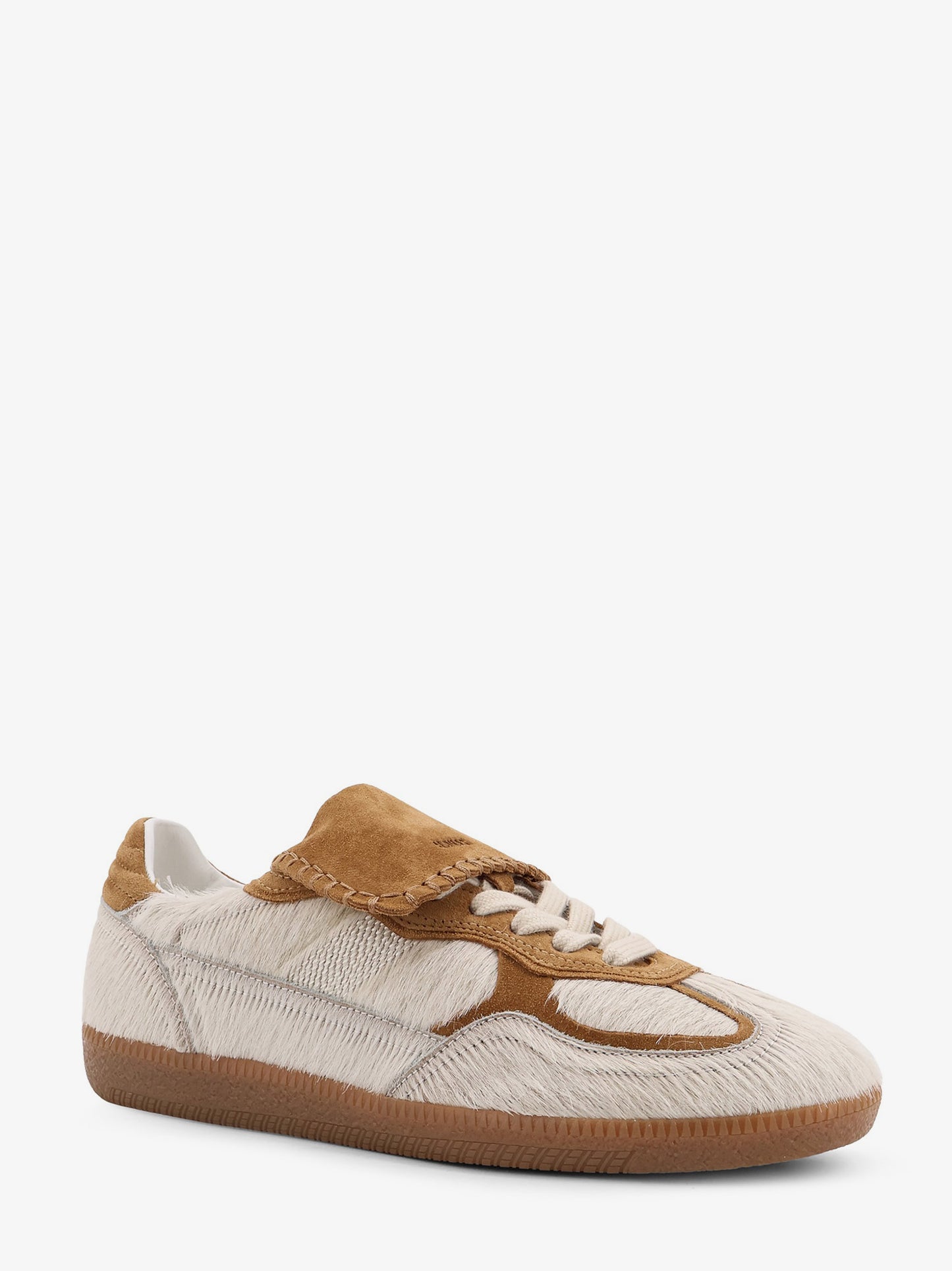 Tb.490 pony skin low-top sneakers with suede inserts