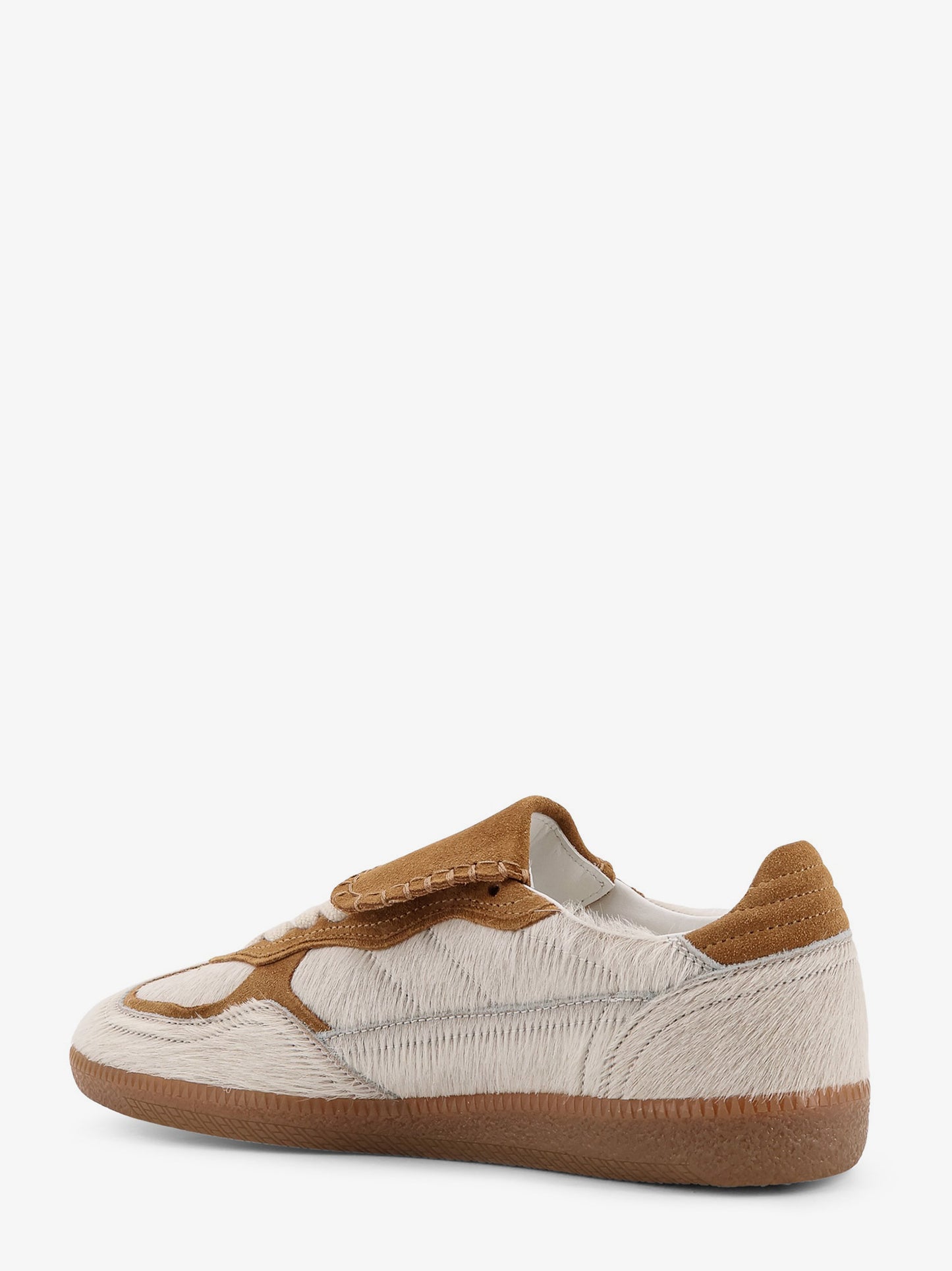 Tb.490 pony skin low-top sneakers with suede inserts
