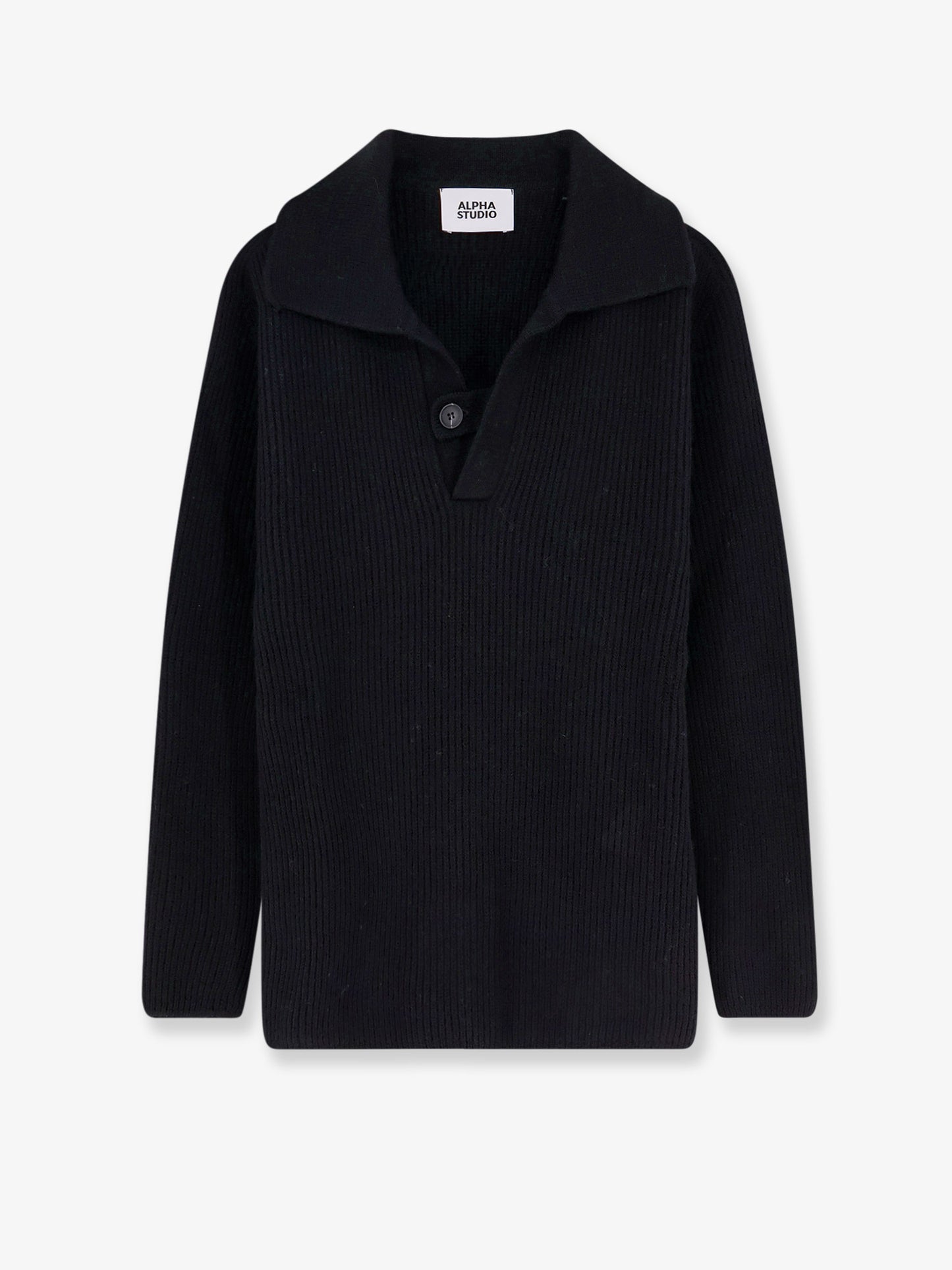 Maglia polo in lana