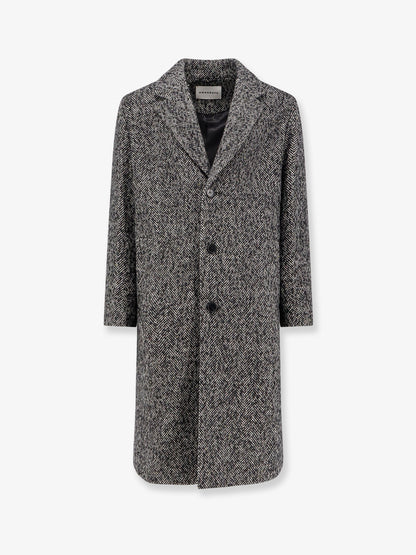 Cappotto spigato in lana thumbnail