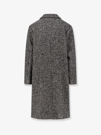 Cappotto spigato in lana thumbnail