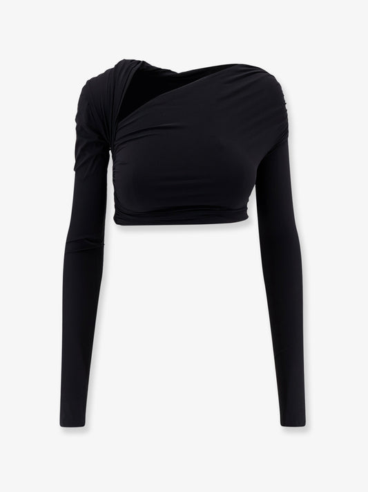 Gabi stretch fabric top