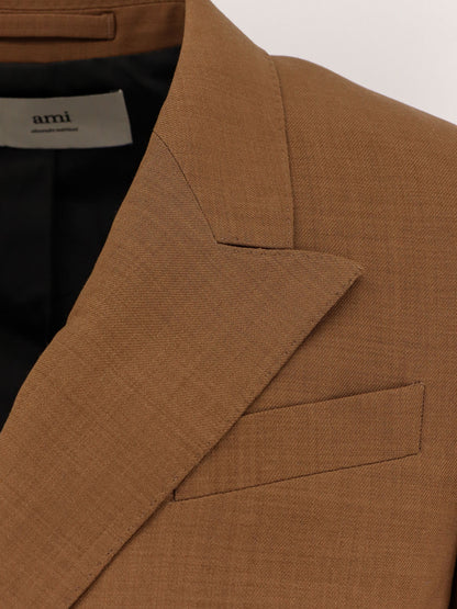 Double-breasted wool blazer thumbnail