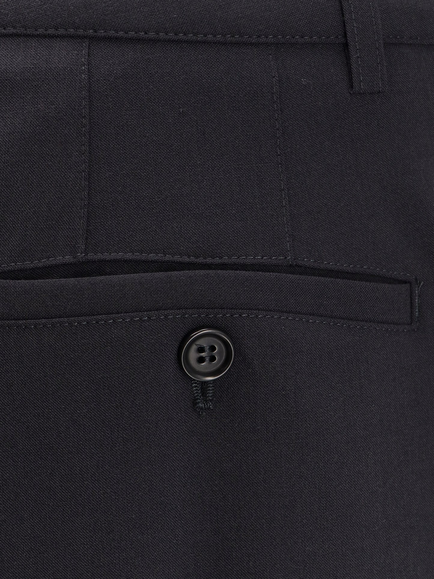Wool blend trousers