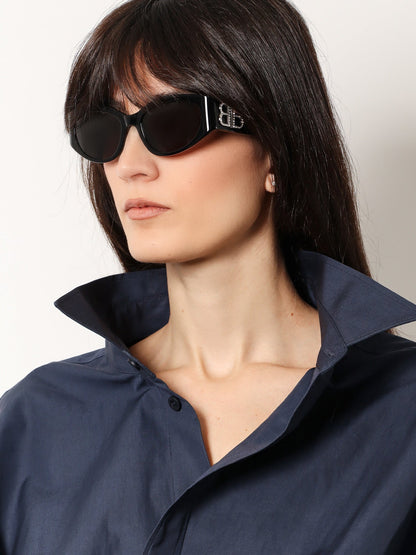 Acetate sunglasses with lateral logo thumbnail