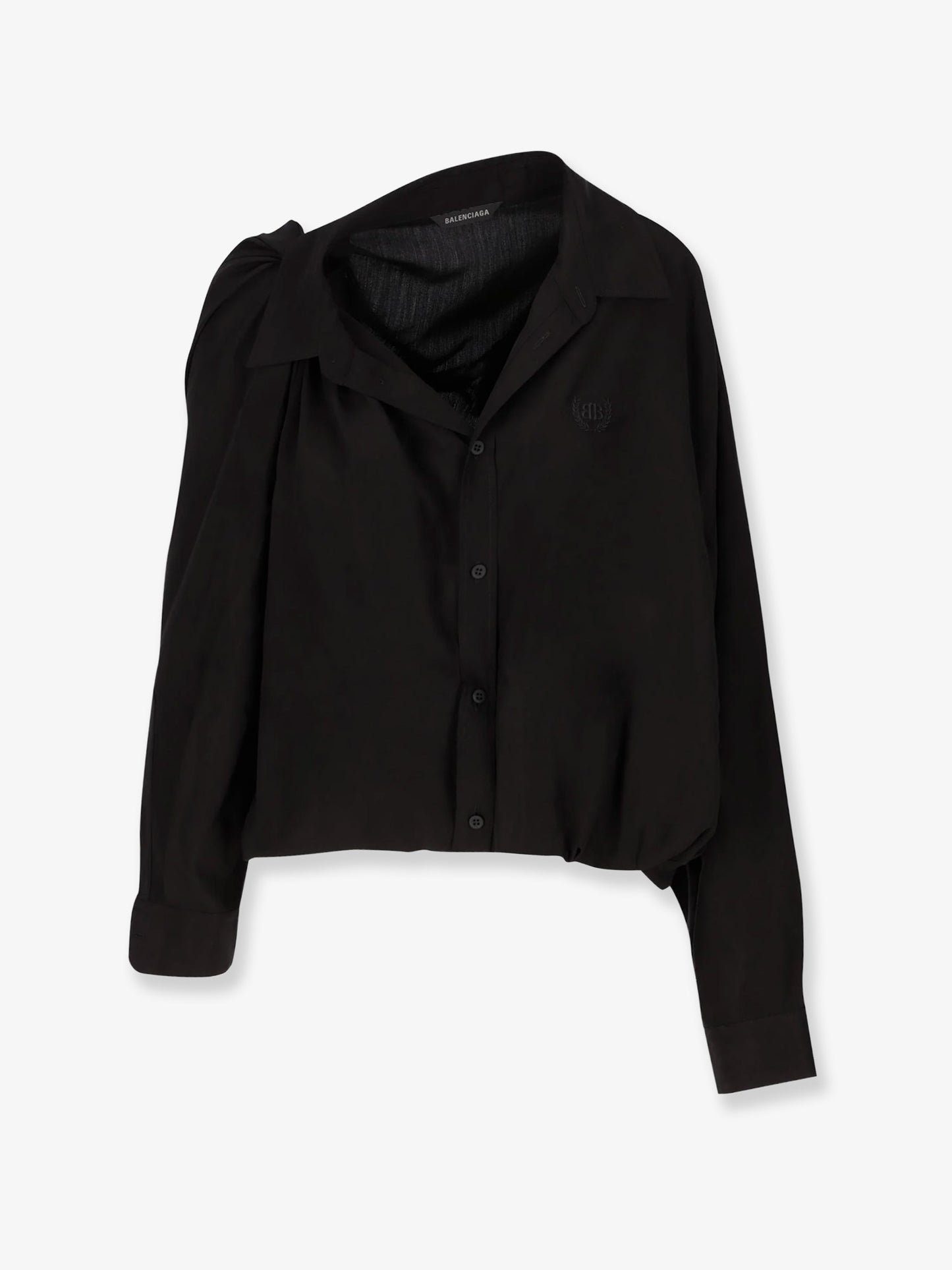 One shoulder lyocell shirt