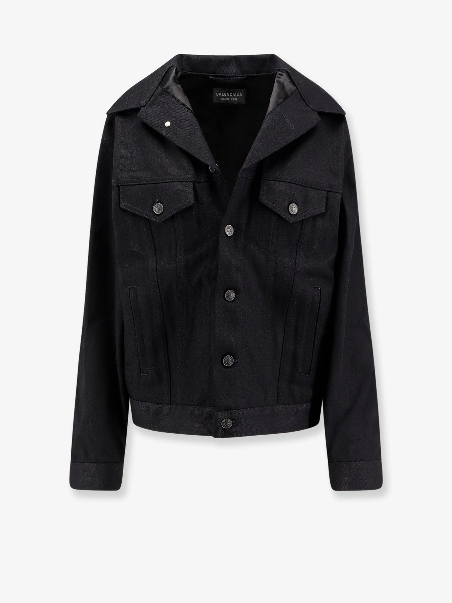 Standing denim jacket