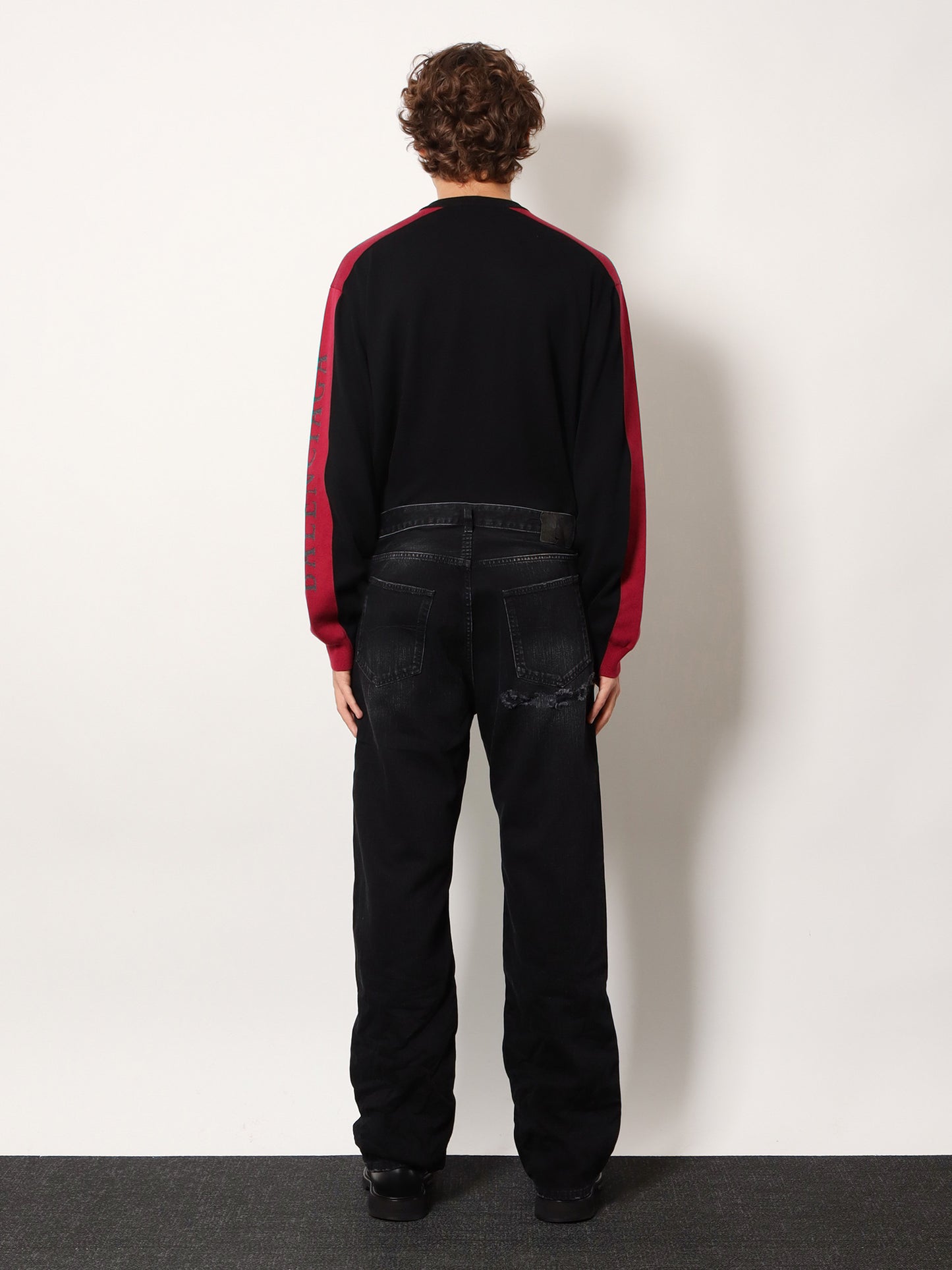 Black denim jeans