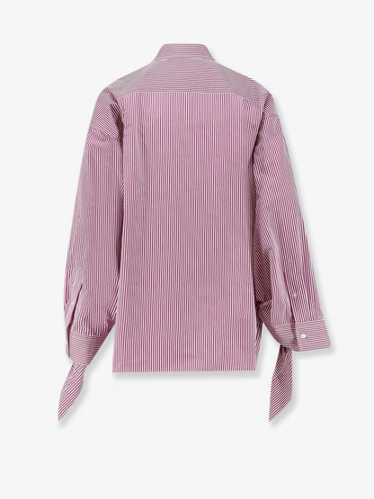 Knotted Cuffs cotton shirt thumbnail