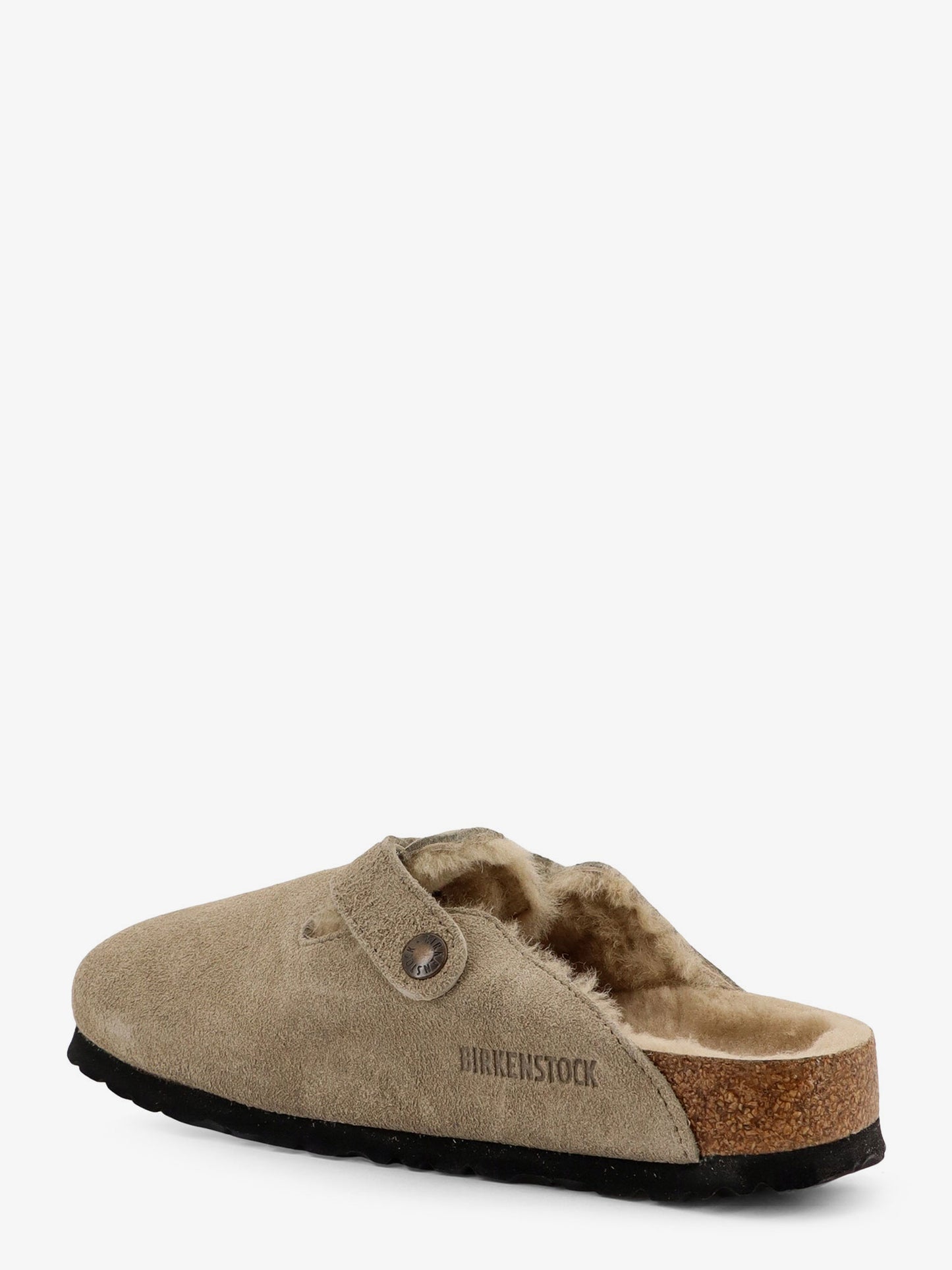 Boston Shearling suede mule