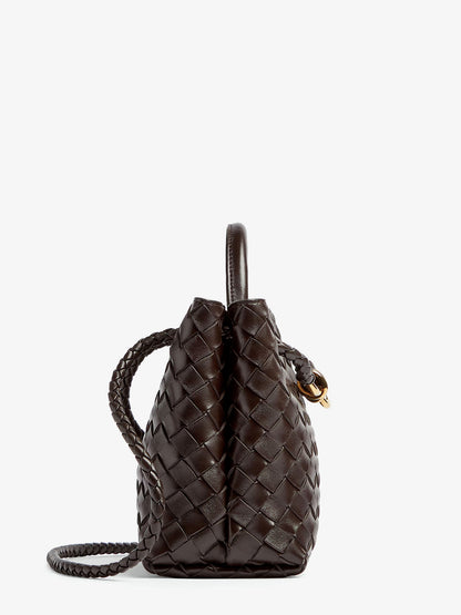 Andiamo Small leather shoulder bag with Intrecciato motif thumbnail
