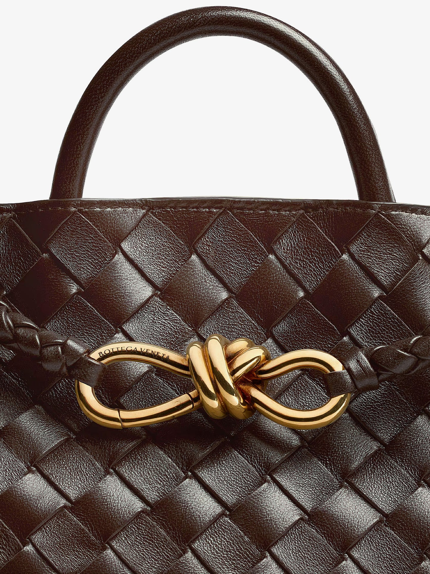 Andiamo Small leather shoulder bag with Intrecciato motif