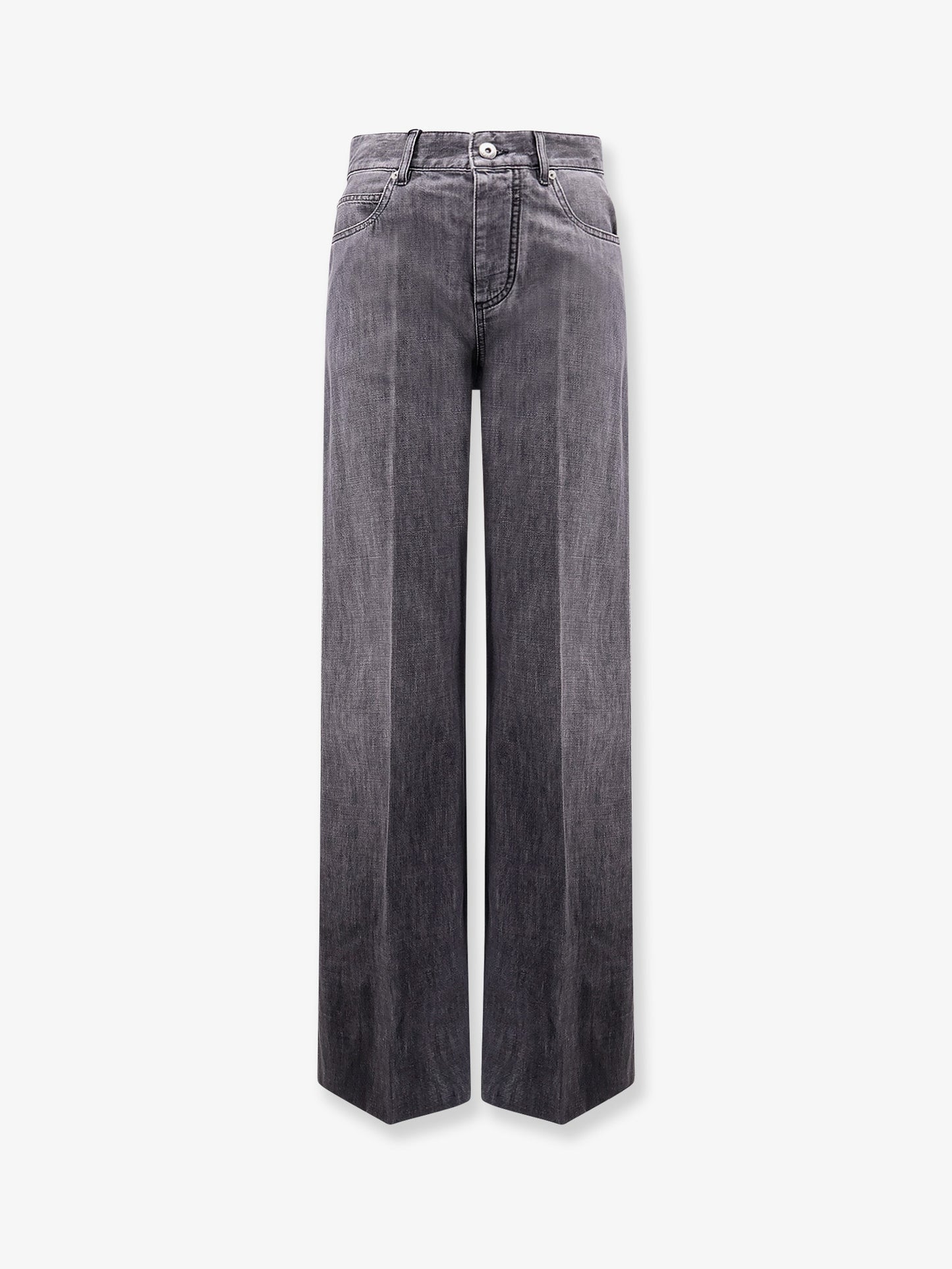 Pantaloni Black Washed Palazzo Denim