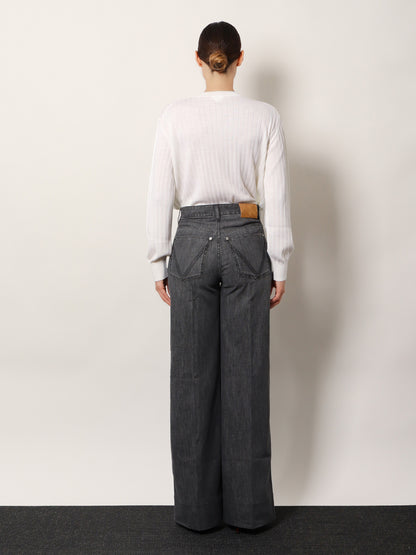 Pantaloni Black Washed Palazzo Denim thumbnail