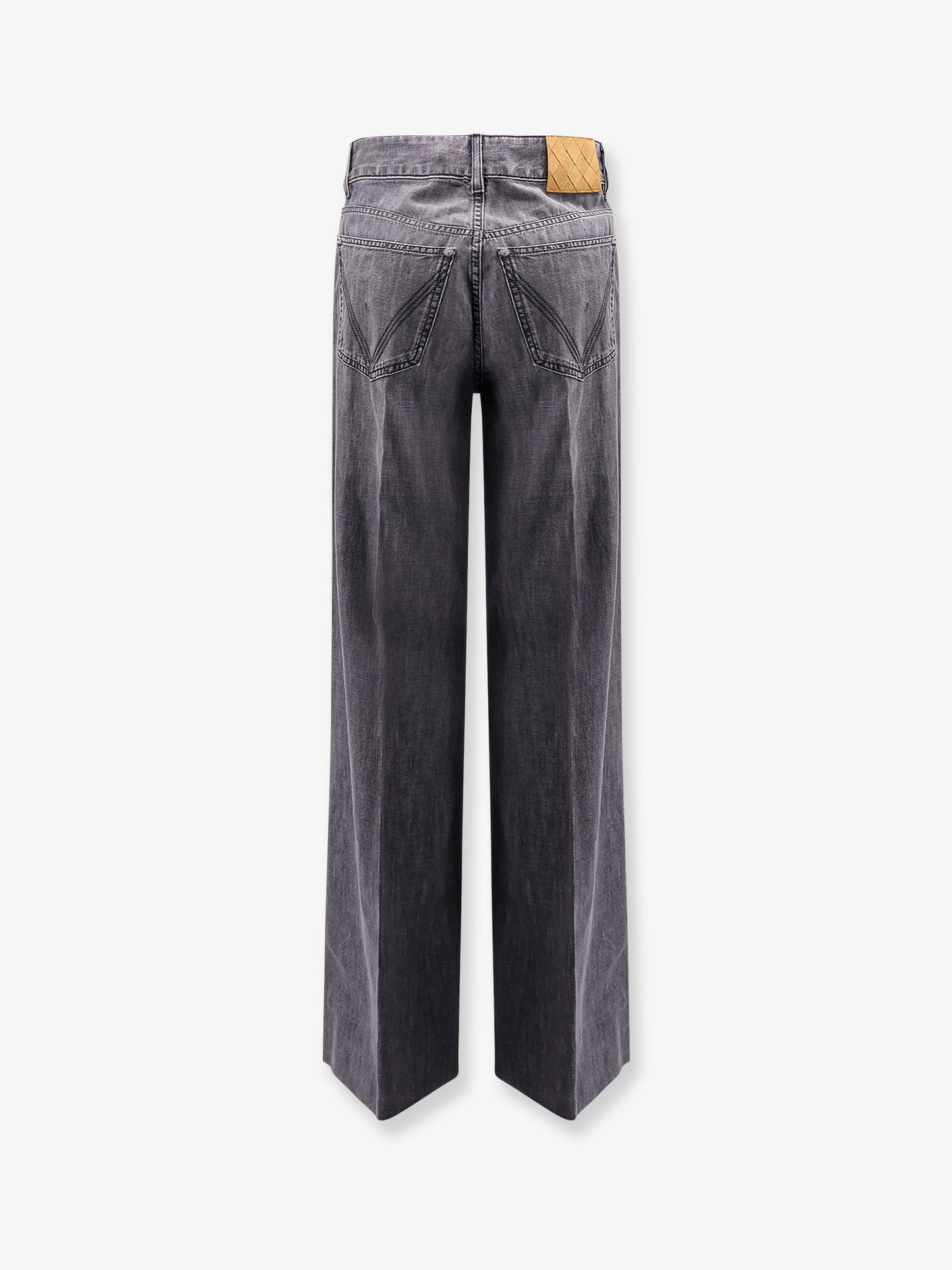 Pantaloni Black Washed Palazzo Denim