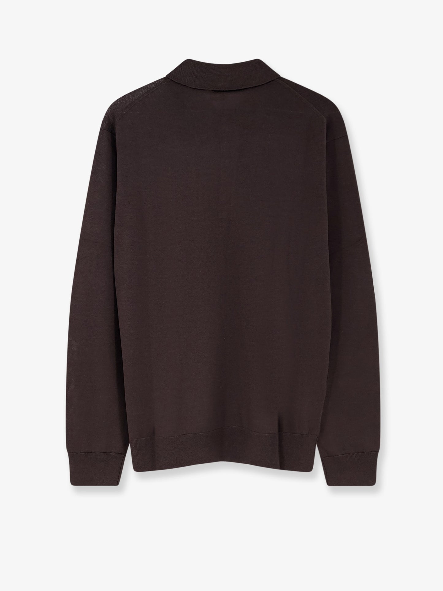 Wool polo sweater