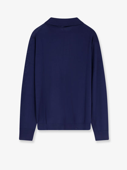 Wool polo sweater thumbnail