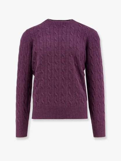 Cable knit cashmere sweater thumbnail