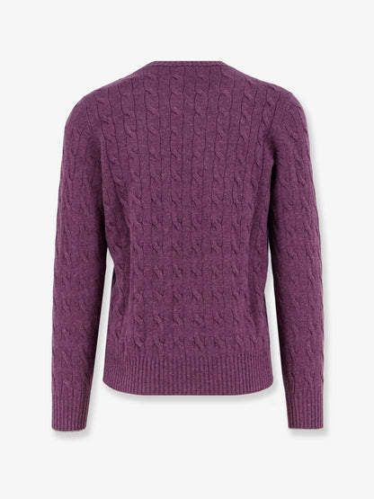 Cable knit cashmere sweater thumbnail