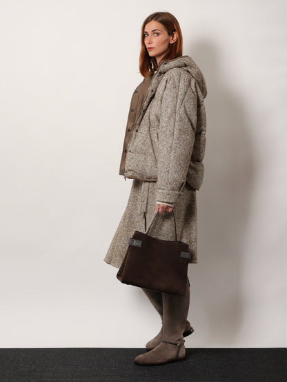 Reversible wool and silk down jacket thumbnail