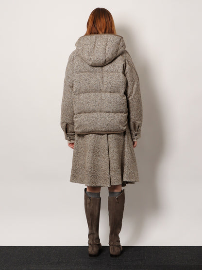 Reversible wool and silk down jacket thumbnail
