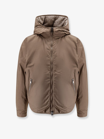 Reversible wool and silk down jacket thumbnail