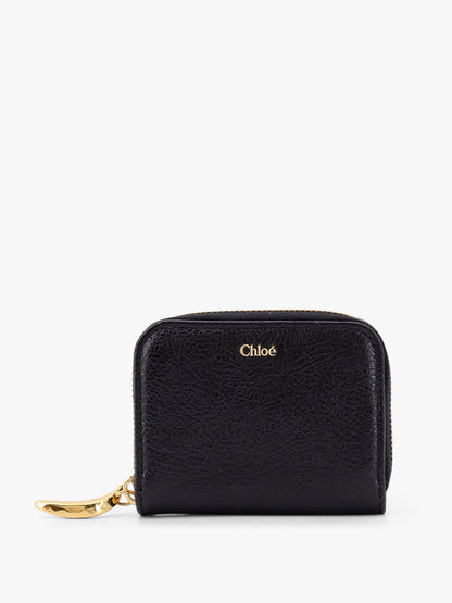 Leather wallet with frontal logo thumbnail