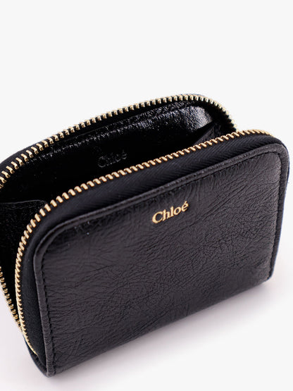 Leather wallet with frontal logo thumbnail