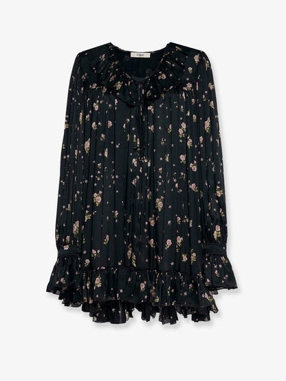 Silk short dress thumbnail
