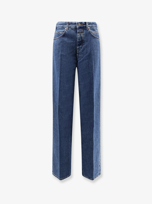 Blue denim jeans