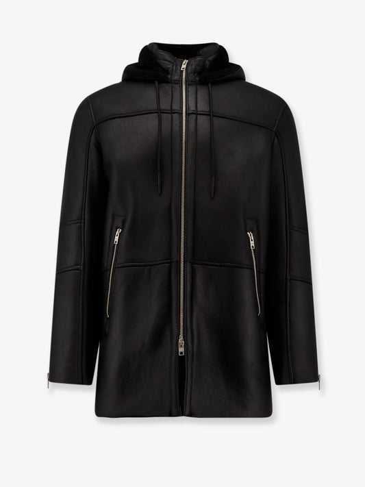 Long leather jacket