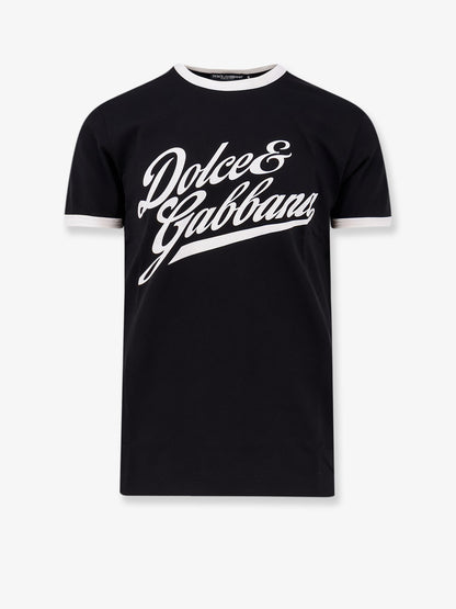 Cotton t-shirt with flocked logo print thumbnail