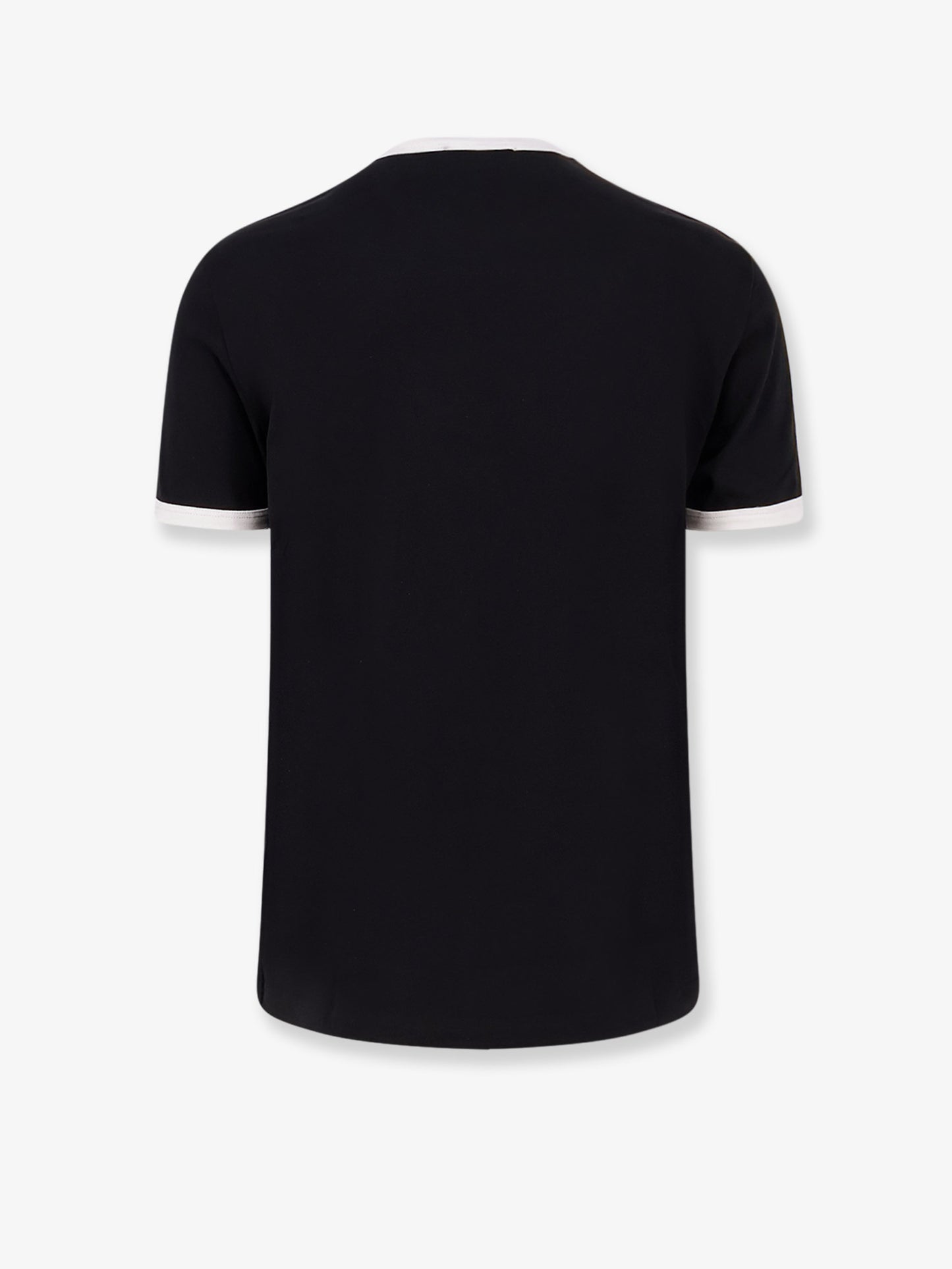 Cotton t-shirt with flocked logo print