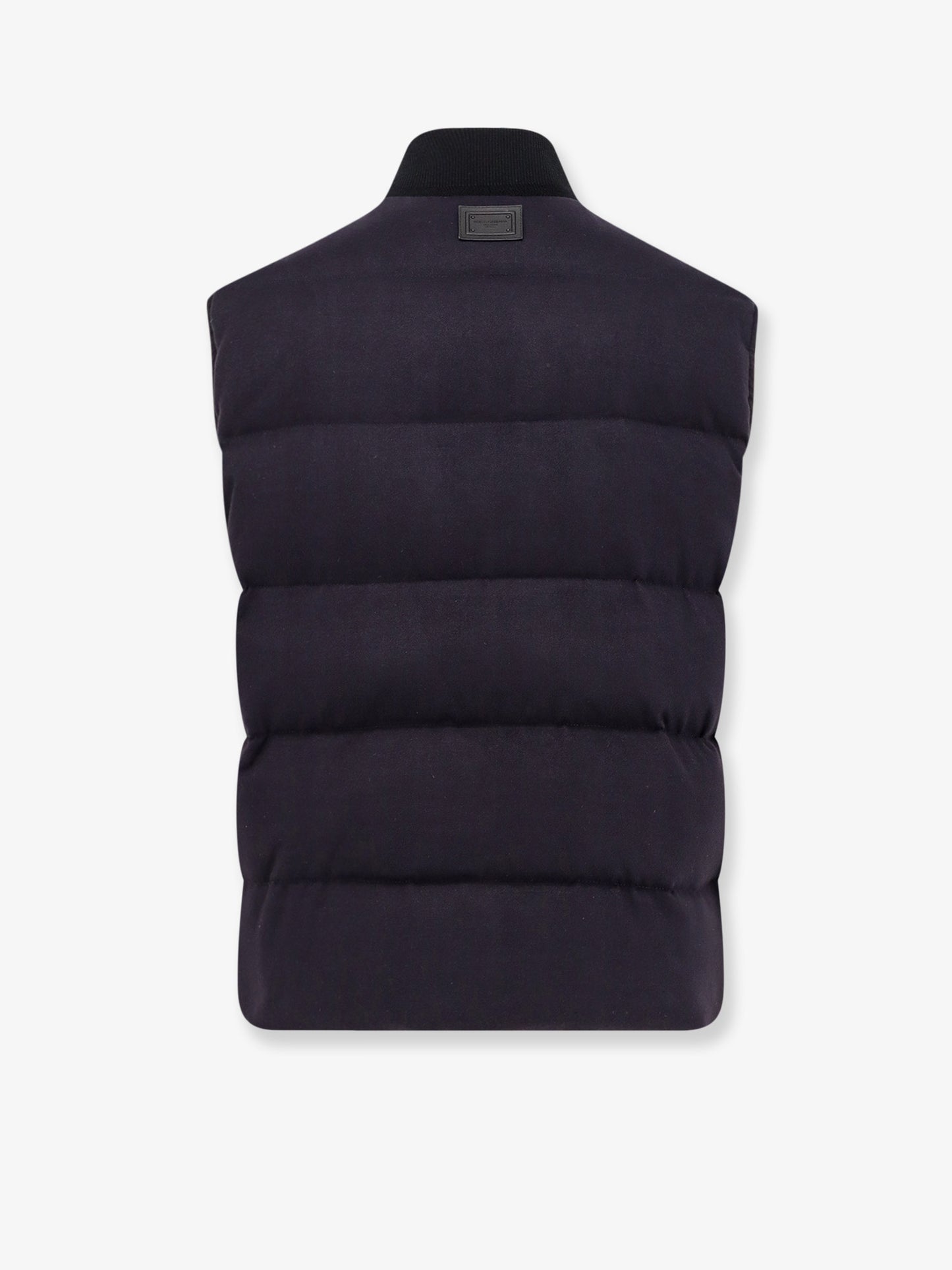 Cotton and viscose reversible sleeveless jacket