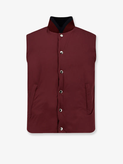 Cotton and viscose reversible sleeveless jacket thumbnail