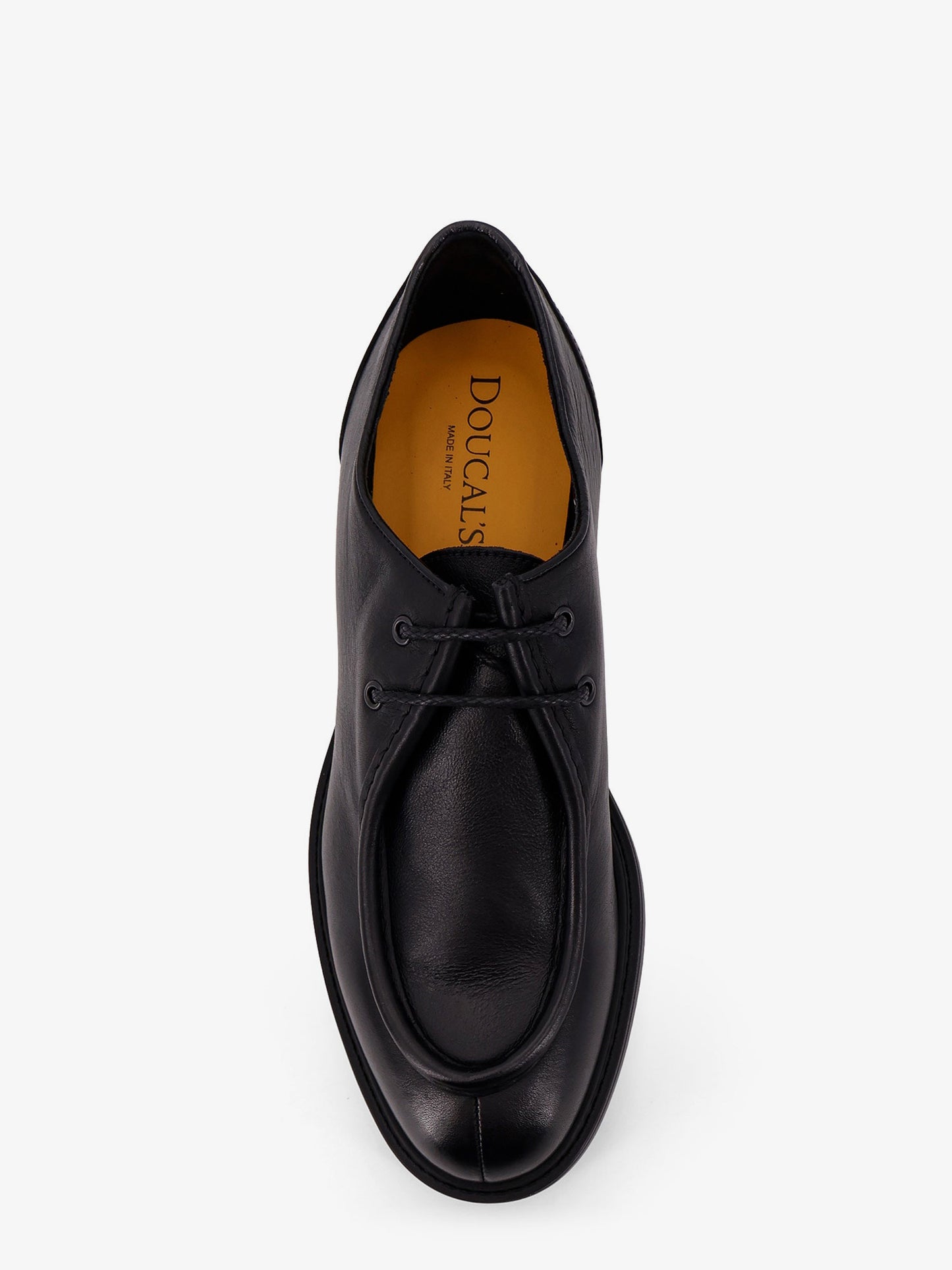 Leather lace-up shoe